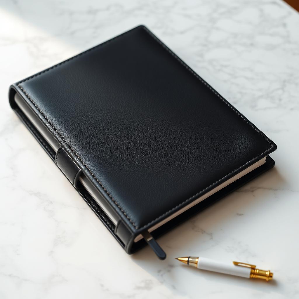 Executive leather diary