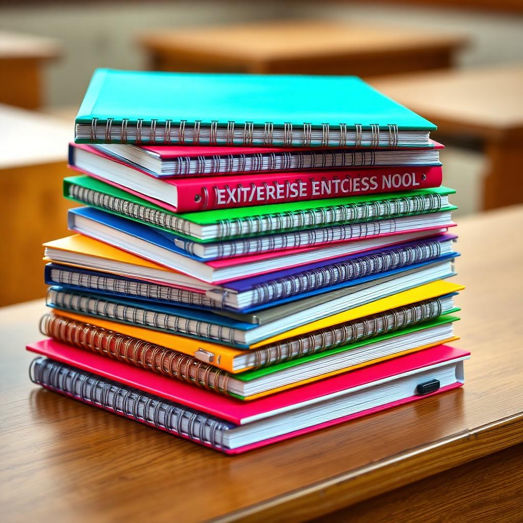 Student exercise notebooks